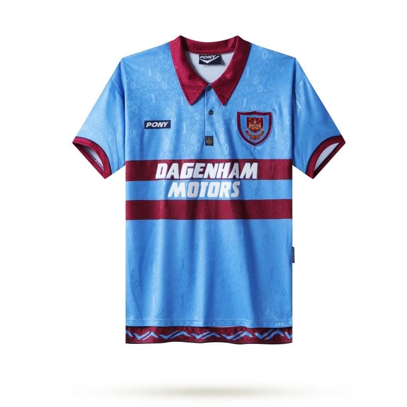 Westham 95-97 Away Blue Football Kit
