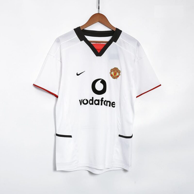 Manchester United 02-03 Away White Football Kit