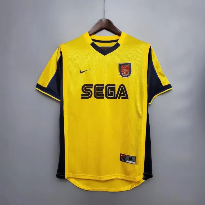 Arsenal 00-01 Away Yellow Football Kit
