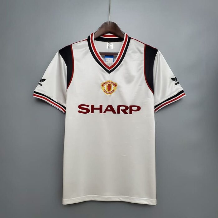 Manchester United 84-86 Away White Football Kit