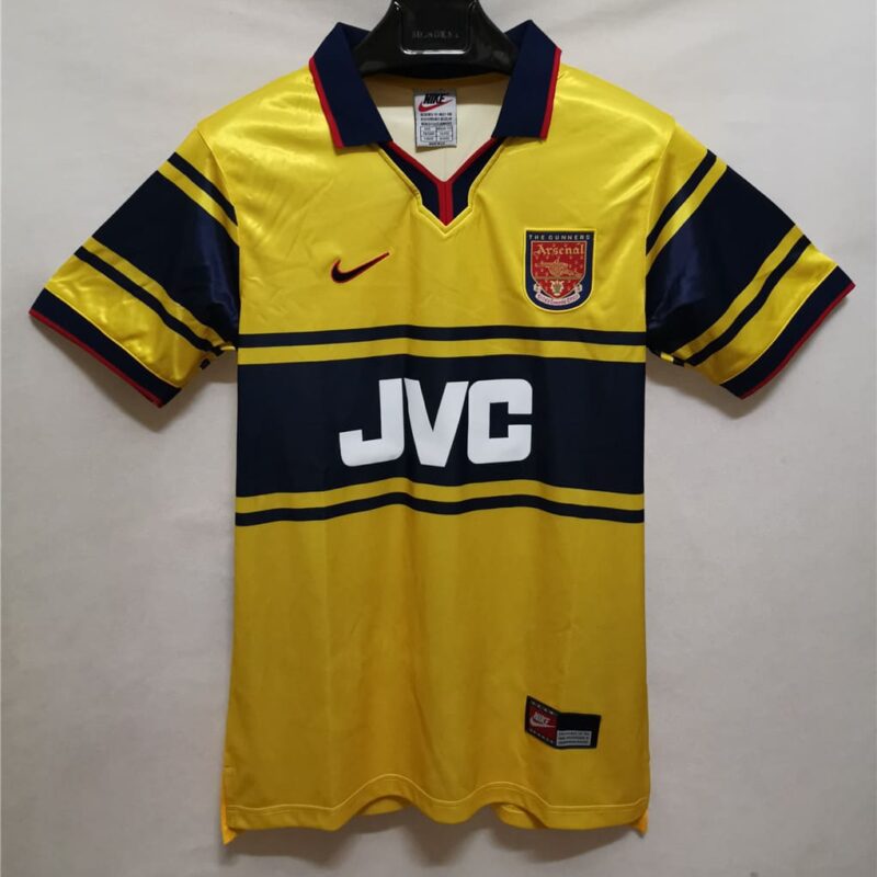 Arsenal 97-98 Away Yellow Football Kit