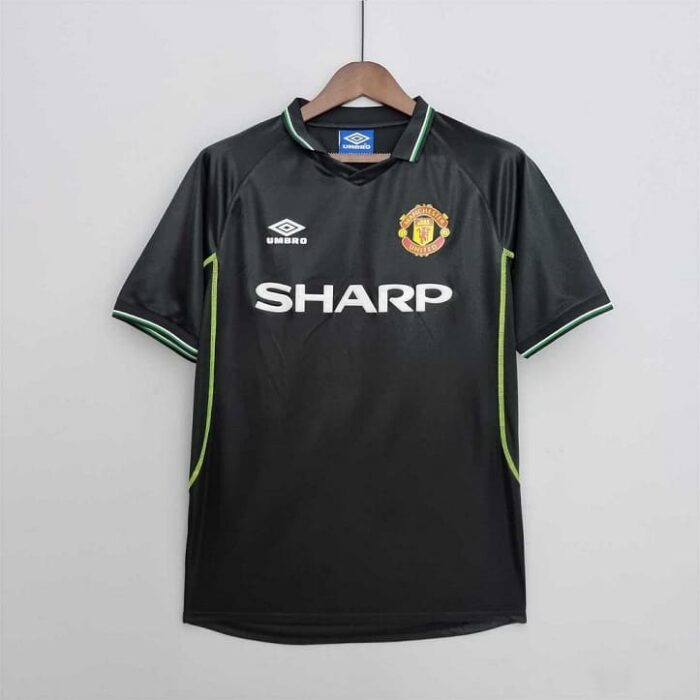 Manchester United 98-99 Away Black Football Kit
