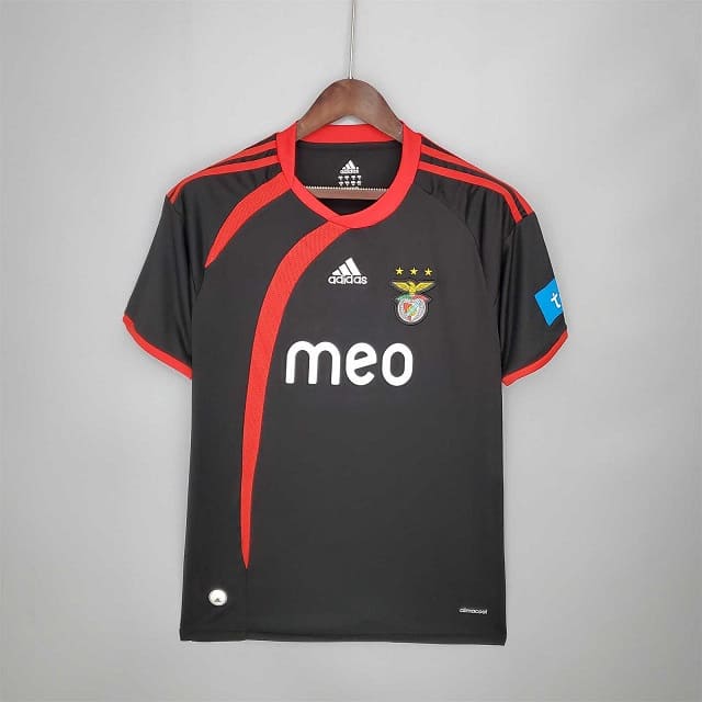 Benfica 09-10 Away Black Football Kit