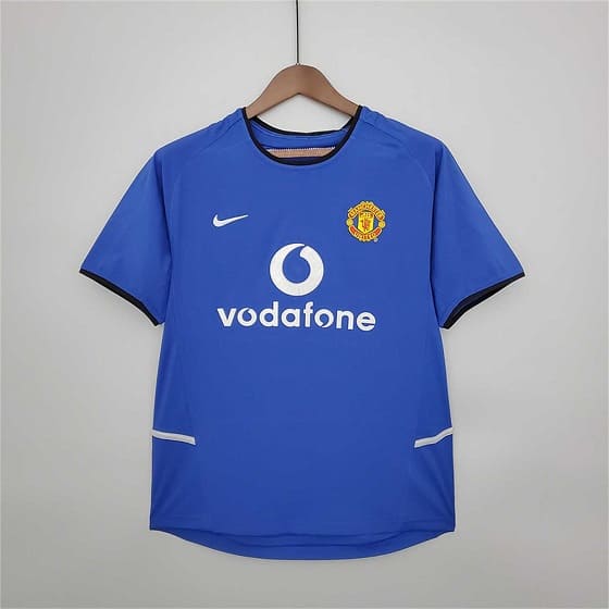Manchester United 02-03 Third Blue Football Kit
