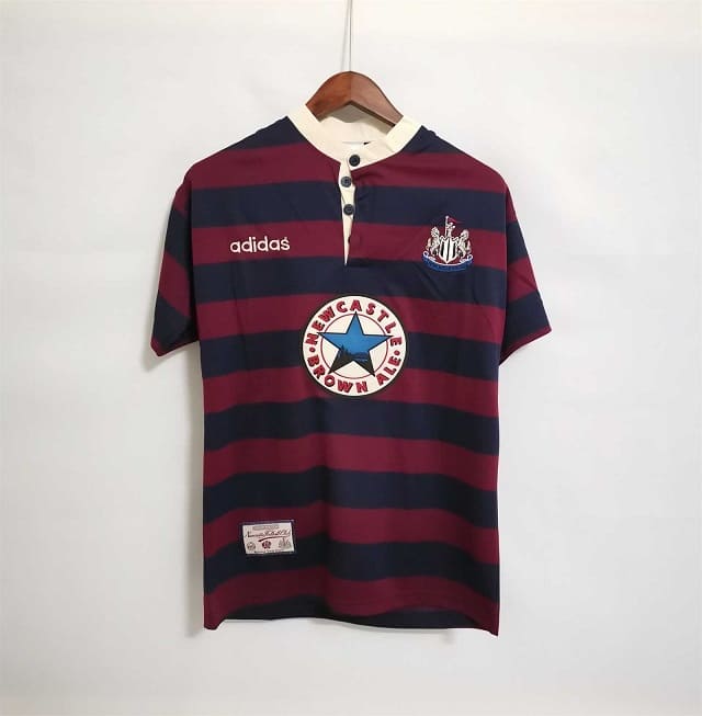 Newcastle 95-96 Away Red/Blue Football Kit