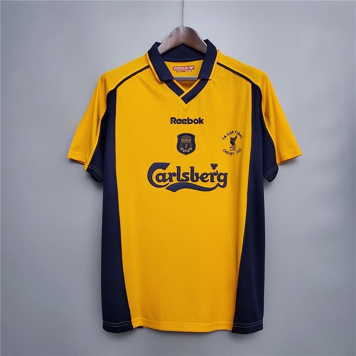 Liverpool 00-01 Away Yellow Football Kit