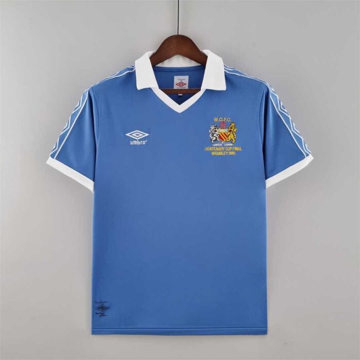 Manchester City 1981 Home FA Cup Final Football Kit