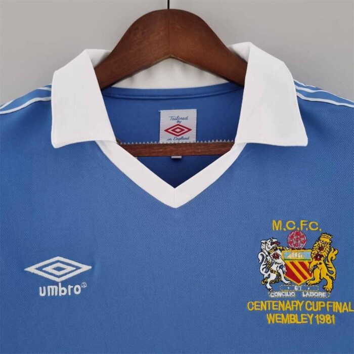 Manchester City 1981 Home FA Cup Final Football Kit