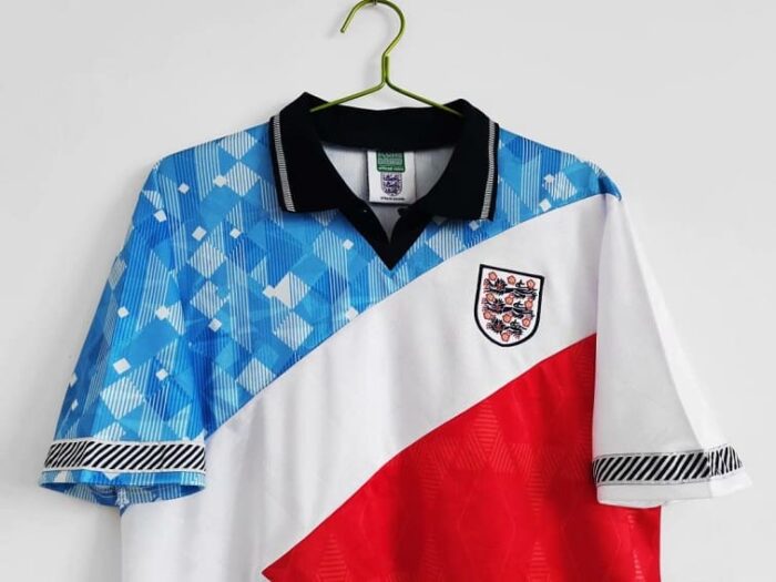 England 1990 Special Blue/White/Red Football Kit