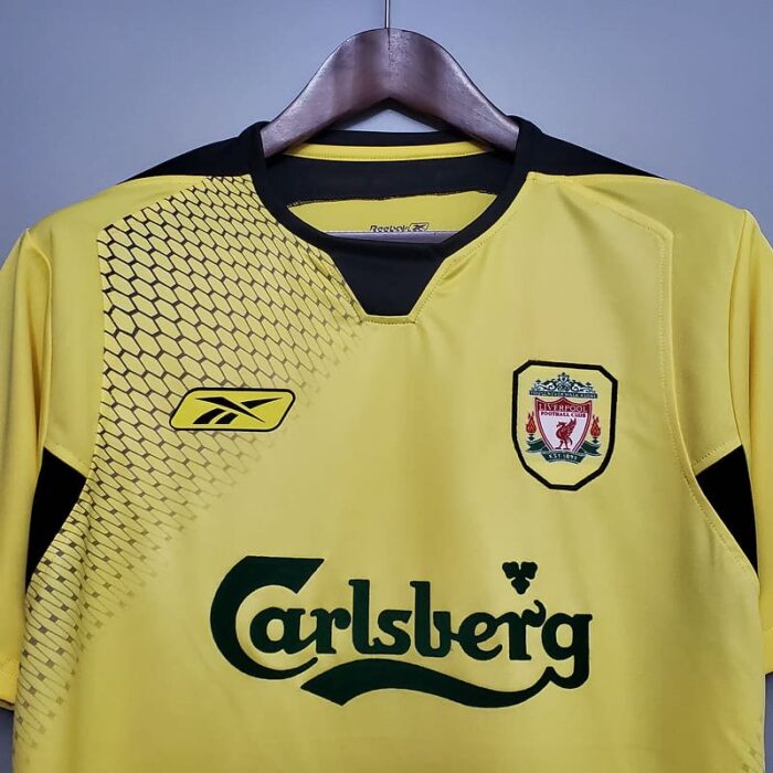 Liverpool 04-05 Away Yellow Football Kit