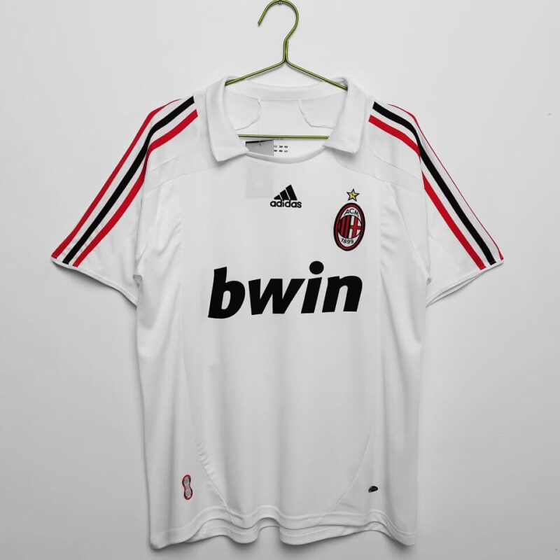 AC Milan 07-08 Away White Football Kit