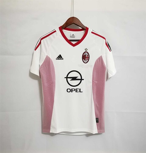 AC Milan 02-03 Away White Football Kit