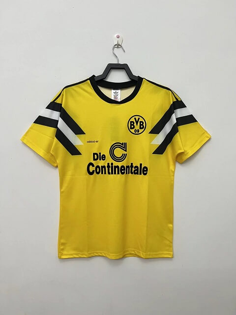 Dortmund 1989 Home Yellow Football Kit
