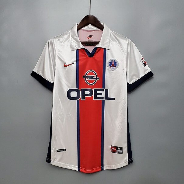 Paris St Germain 97-98 Away White Football Kit