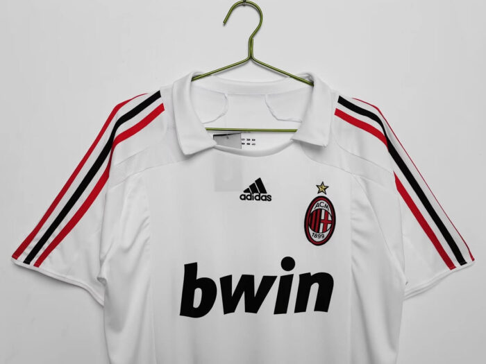 AC Milan 07-08 Away White Football Kit