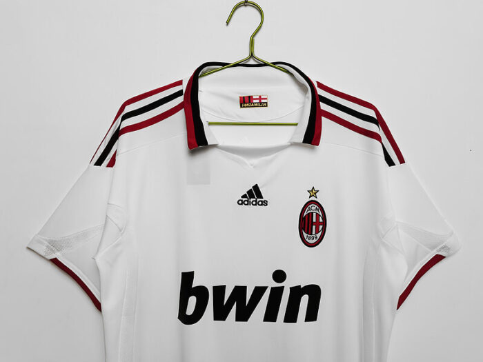 AC Milan 09-10 Away White Football Kit